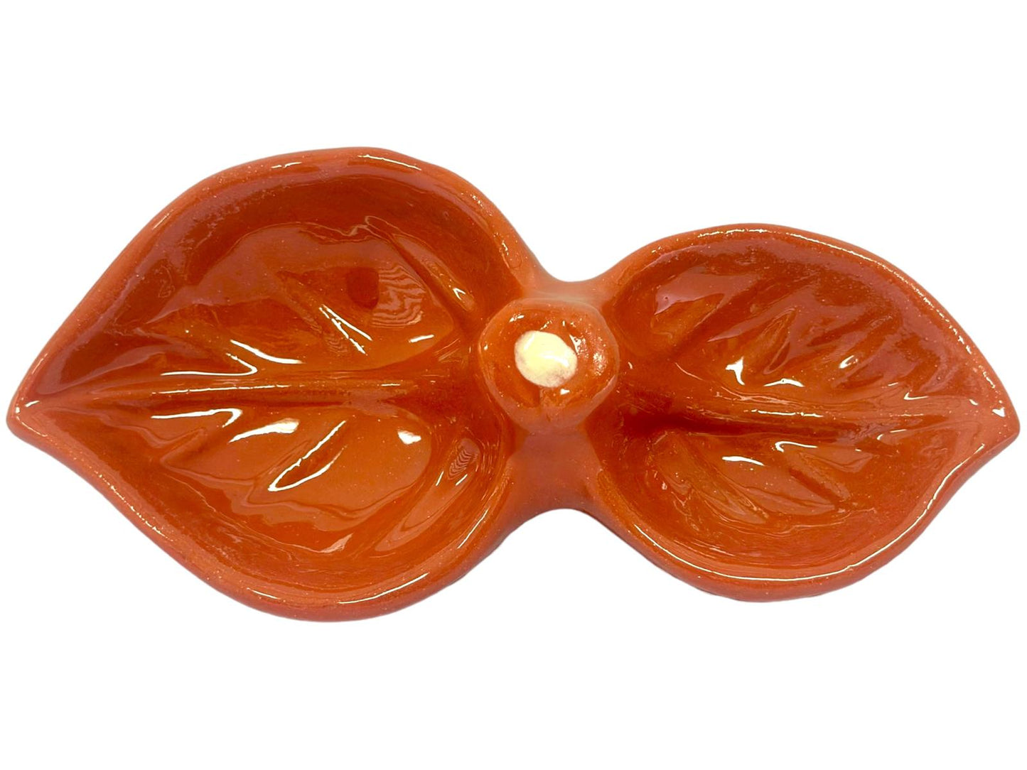 Edgar Picas Azeitoneira Regional 2 Flor Portuguese Terracotta Olive Tray 22cm x 10cm