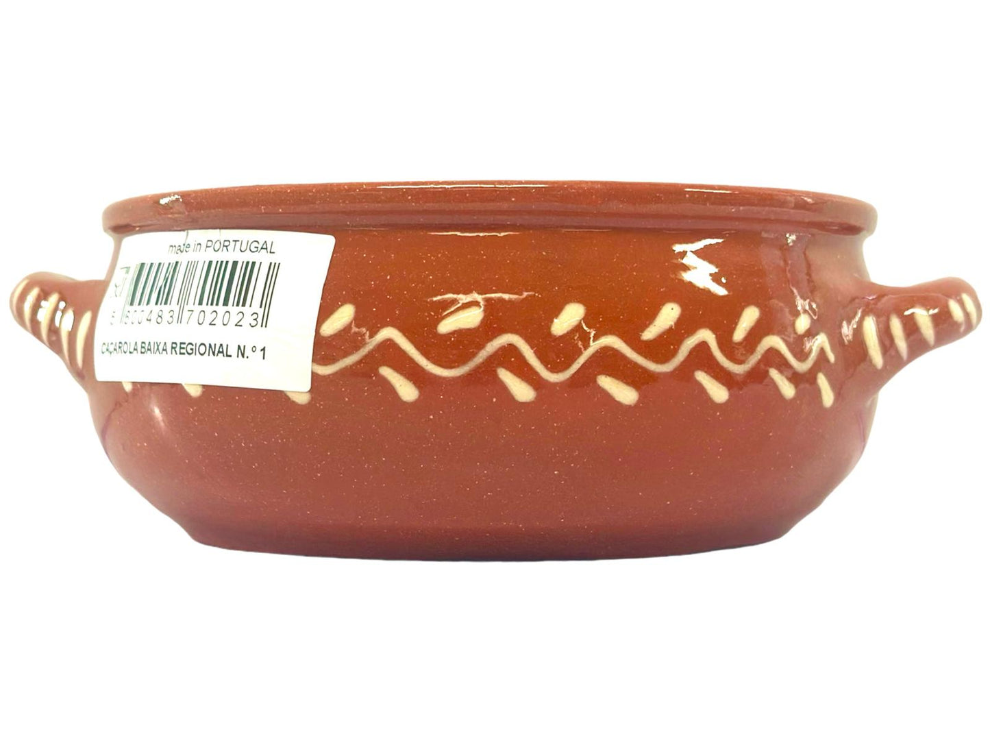 Edgar Picas Cacarola Baixa Regional 1 Portuguese Terracotta Round Baking Dish - 14cm x 14cm x 6cm
