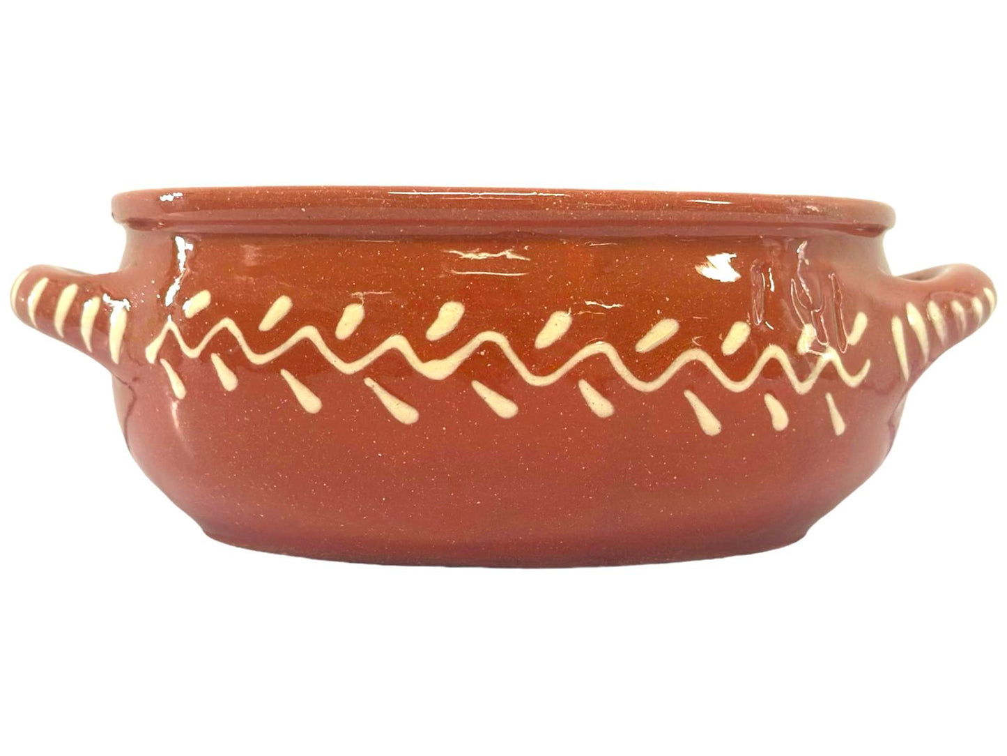 Edgar Picas Cacarola Baixa Regional 1 Portuguese Terracotta Round Baking Dish - 14cm x 14cm x 6cm