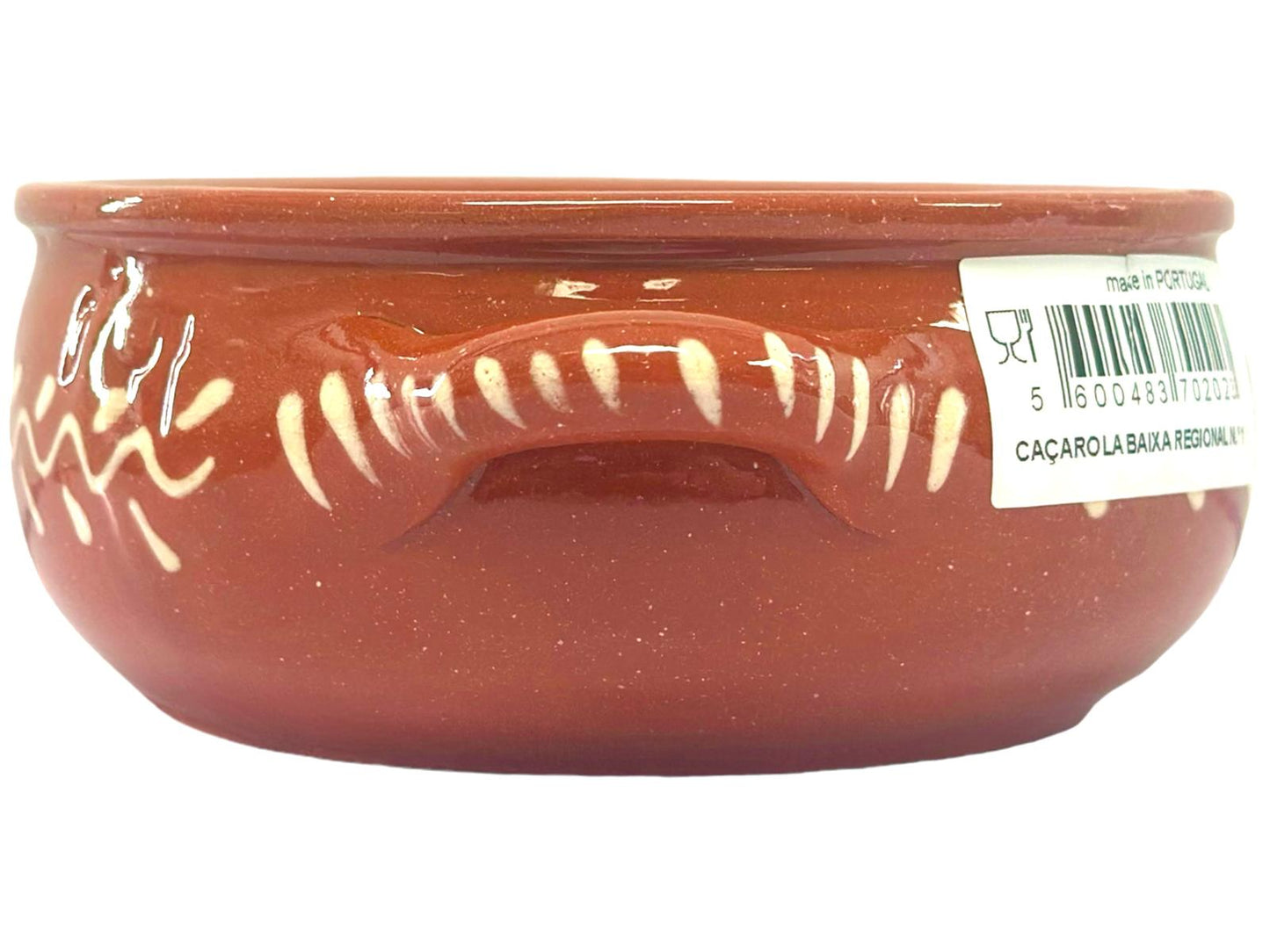 Edgar Picas Cacarola Baixa Regional 1 Portuguese Terracotta Round Baking Dish - 14cm x 14cm x 6cm