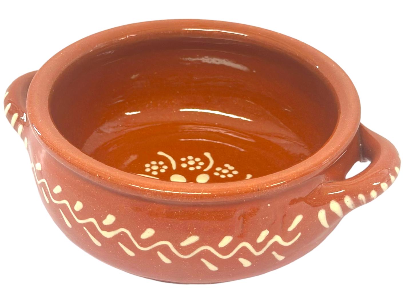 Edgar Picas Cacarola Baixa Regional 1 Portuguese Terracotta Round Baking Dish - 14cm x 14cm x 6cm