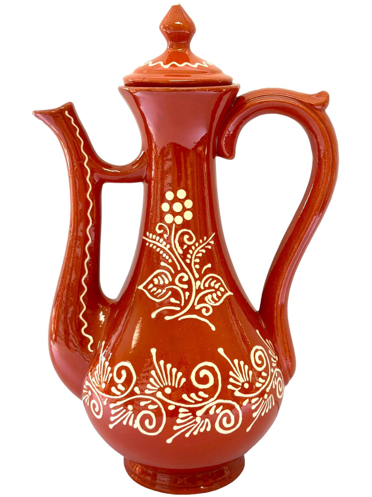 Edgar Picas Bule Regional 2 Portuguese Terracotta High Tea Pot 21cm x 8.5cm x 34 cm