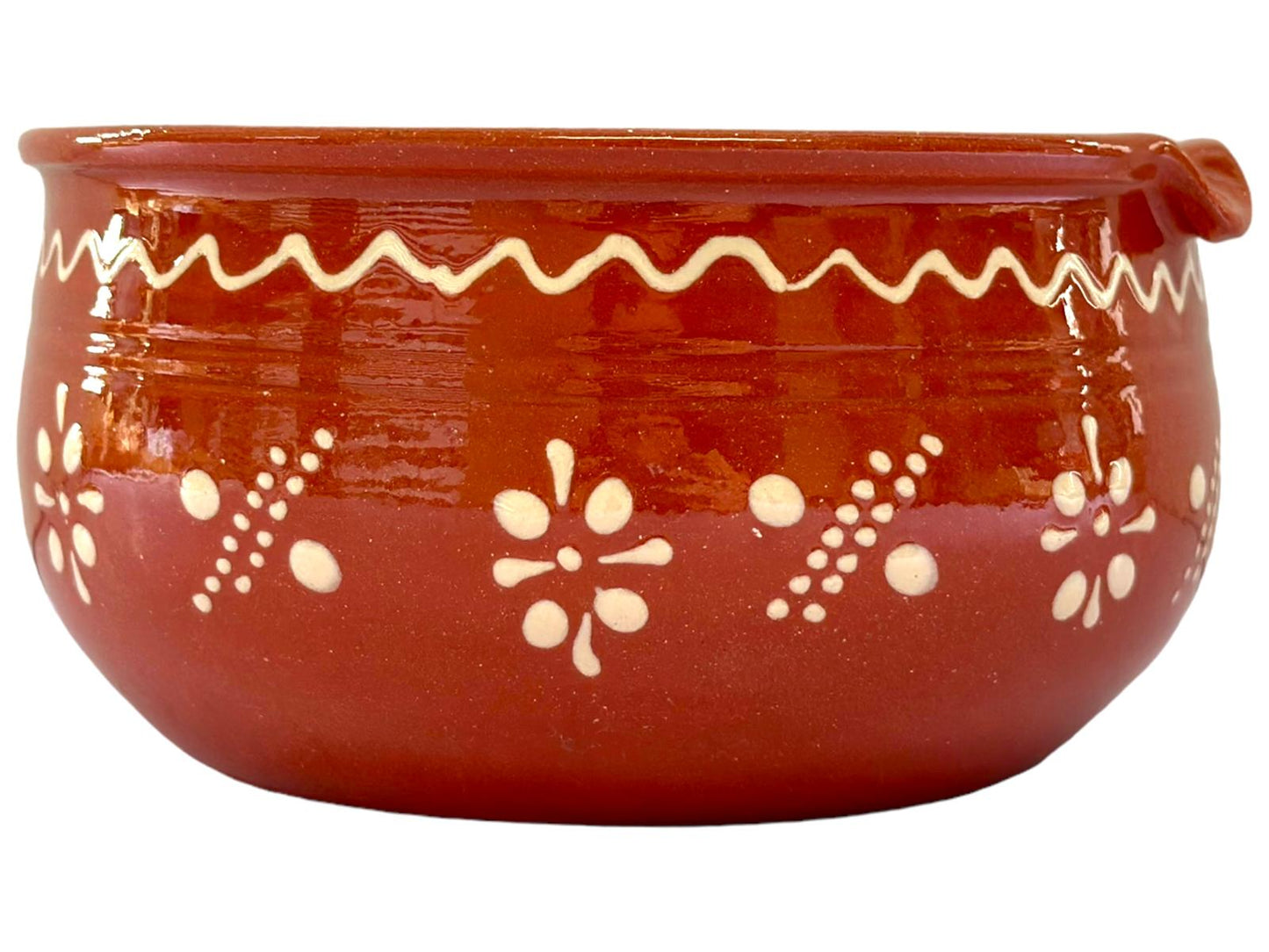 Edgar Picas Cacarola Regional 1 Portuguese Terracotta Pan with Handle 20cm x 15cm x 34cm