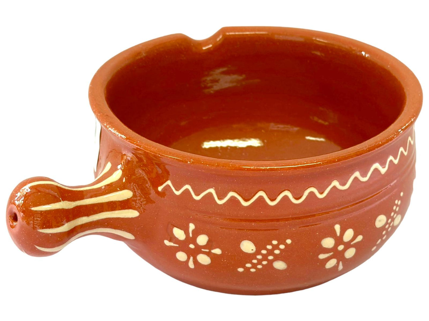 Edgar Picas Cacarola Regional 1 Portuguese Terracotta Pan with Handle 20cm x 15cm x 34cm
