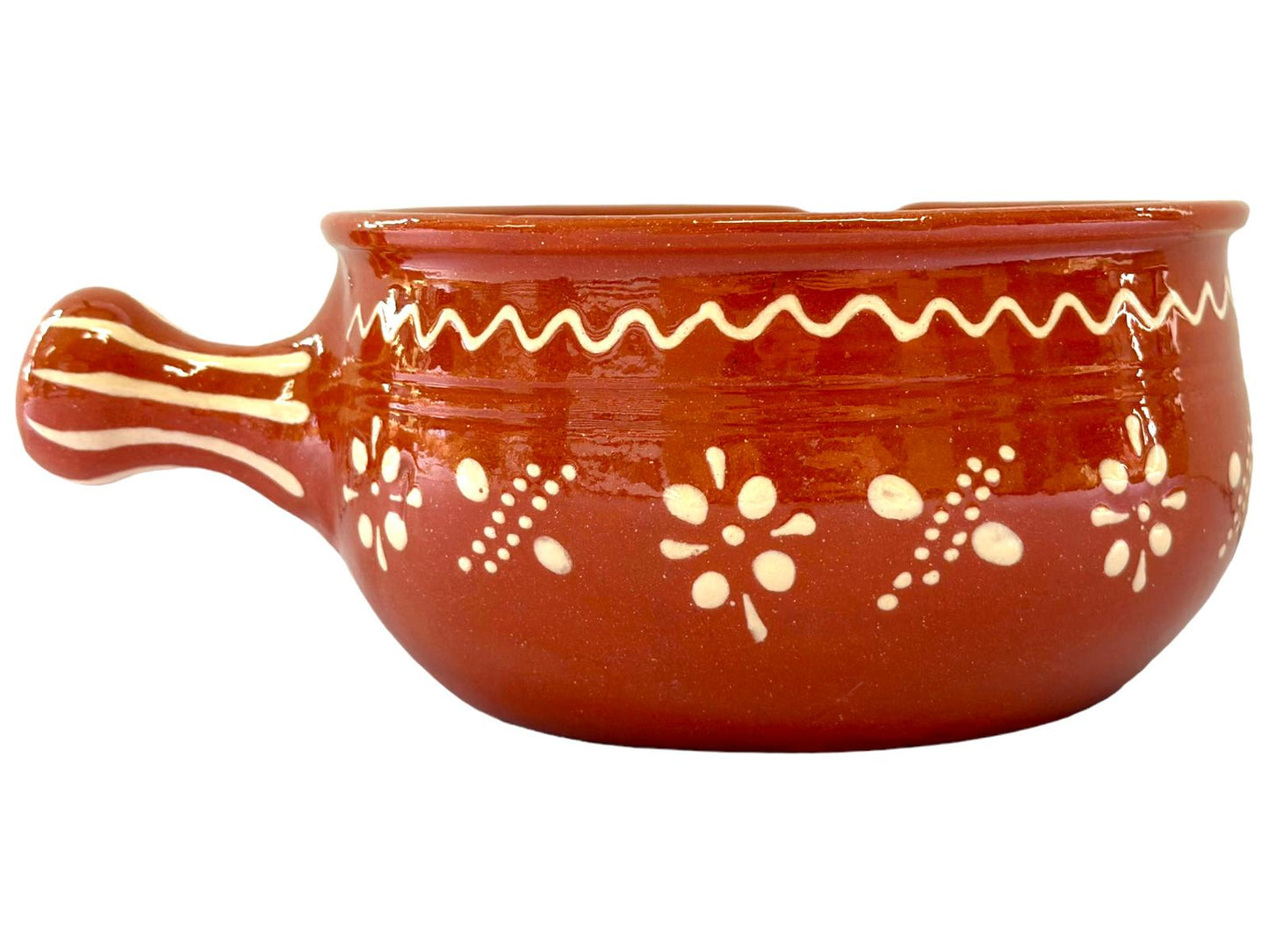 Edgar Picas Cacarola Regional 1 Portuguese Terracotta Pan with Handle 20cm x 15cm x 34cm