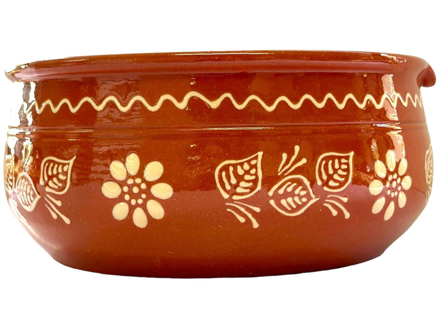 Edgar Picas Cacarola Regional 4 Portuguese Terracotta Pan with Handle 32cm x 26cm x 12cm