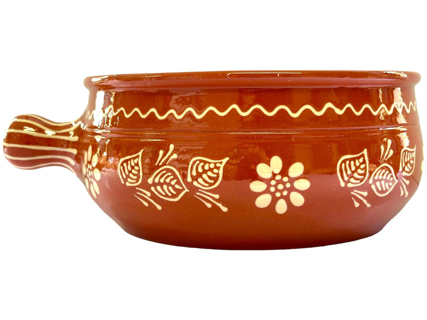 Edgar Picas Cacarola Regional 4 Portuguese Terracotta Pan with Handle 32cm x 26cm x 12cm