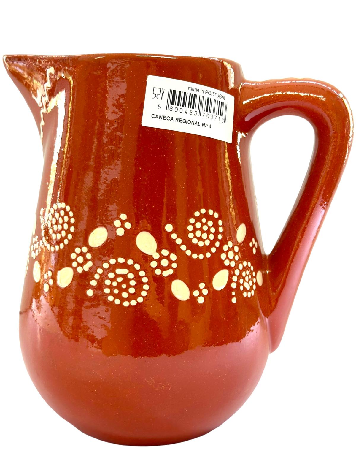 Edgar Picas Caneca Regional 4 Portuguese Terracotta Jug