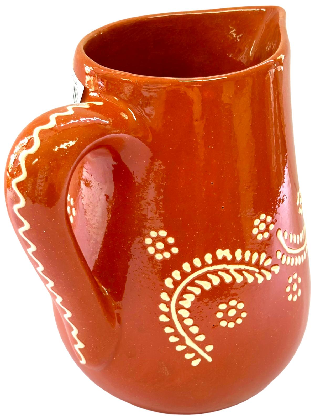Edgar Picas Caneca Regional 3 Portuguese Terracotta Jug 18cm x 9.5cm x 19cm