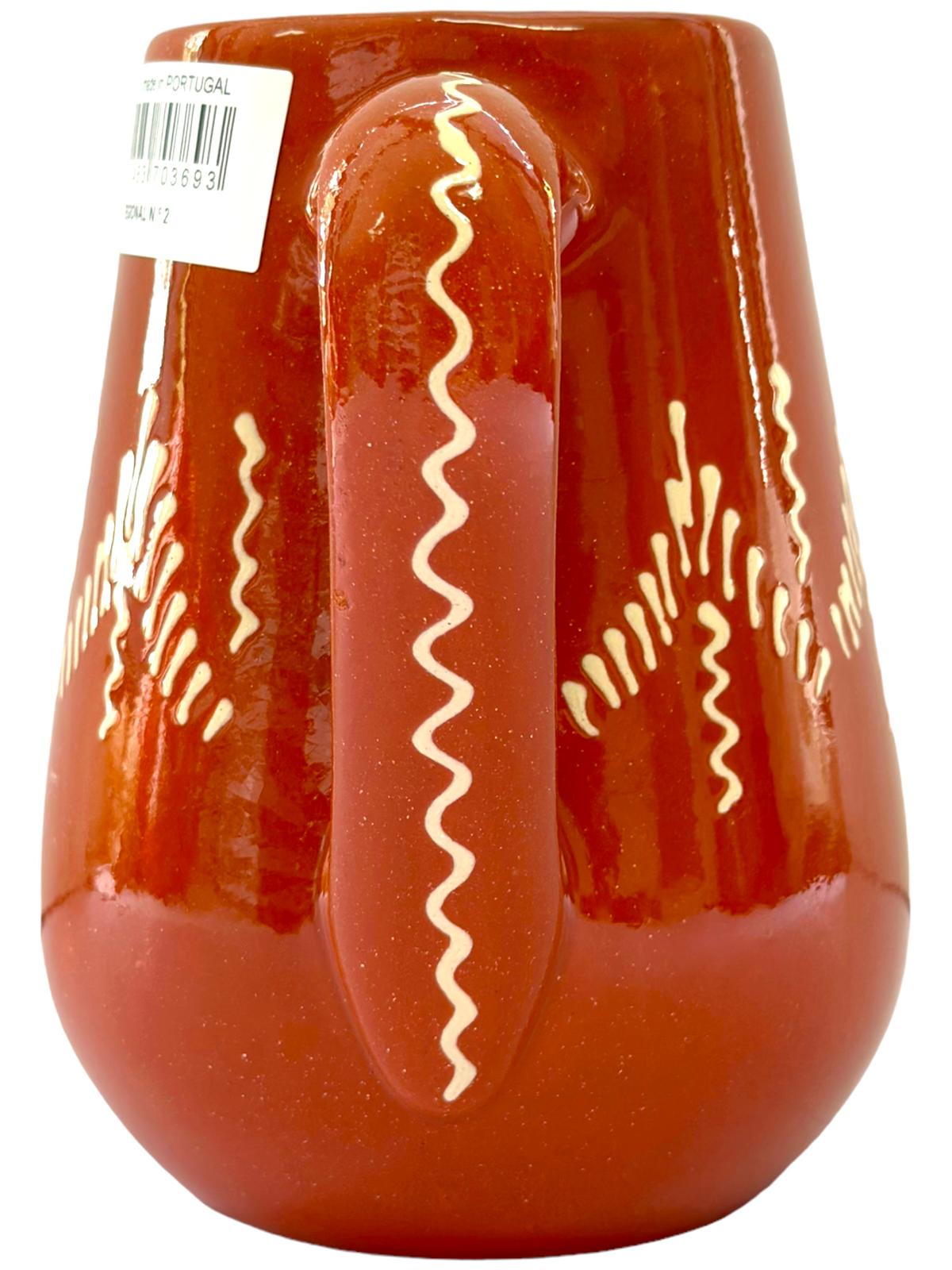 Edgar Picas Caneca Regional 2 Portuguese Terracotta Jug 16cm x 8.5cm x 19cm