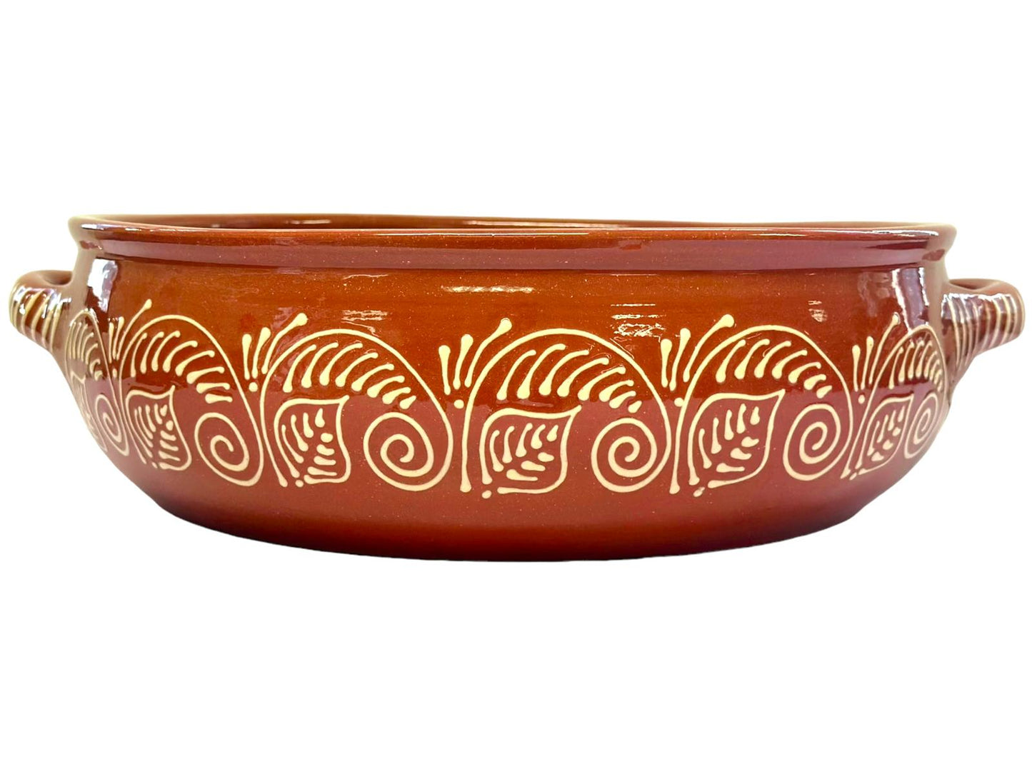Edgar Picas Cacarola Baixa Regional 6 Portuguese Terracotta Round Baking DIsh -34cm x 34cm x 11cm
