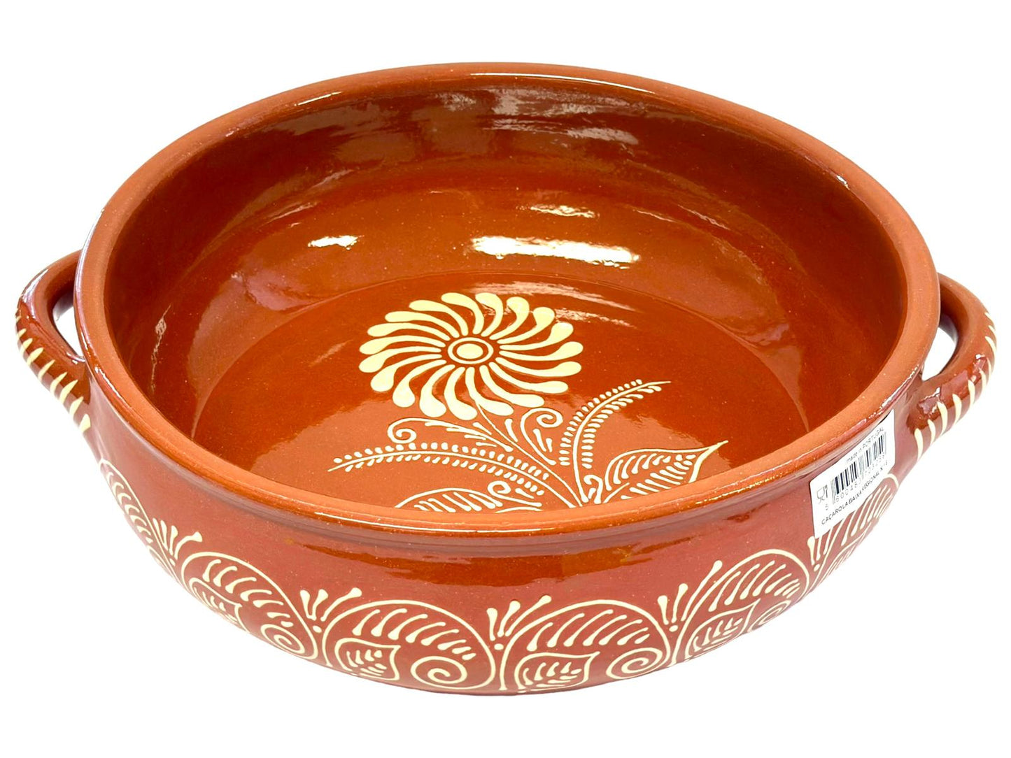 Edgar Picas Cacarola Baixa Regional 6 Portuguese Terracotta Round Baking DIsh -34cm x 34cm x 11cm
