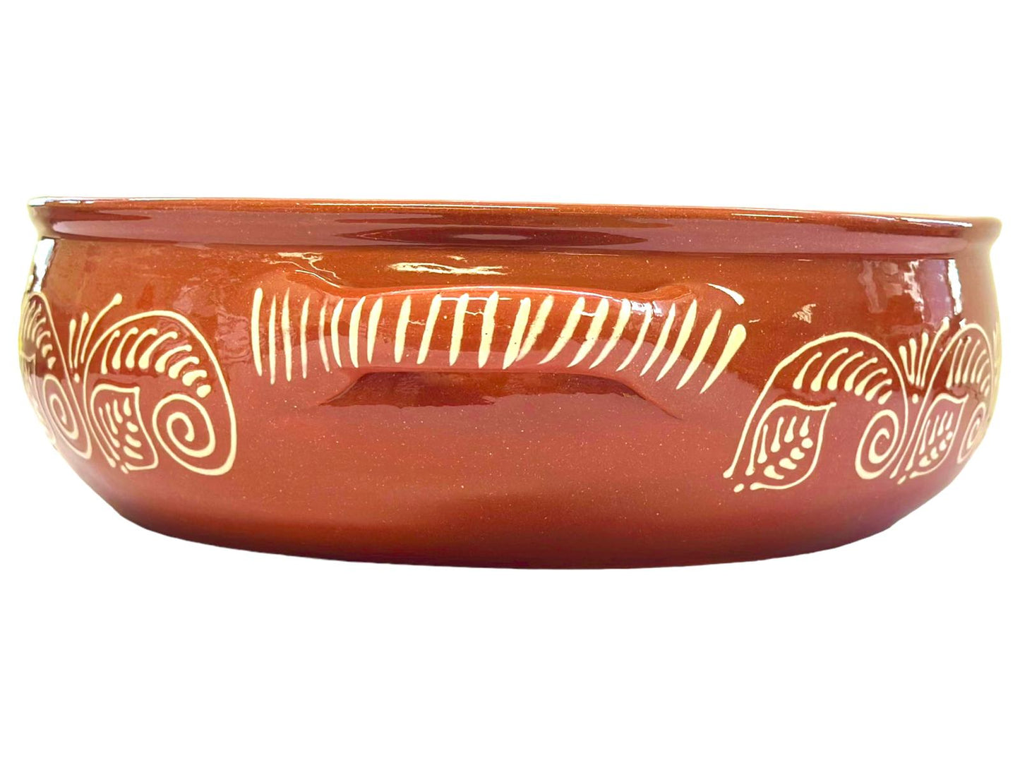 Edgar Picas Cacarola Baixa Regional 6 Portuguese Terracotta Round Baking DIsh -34cm x 34cm x 11cm