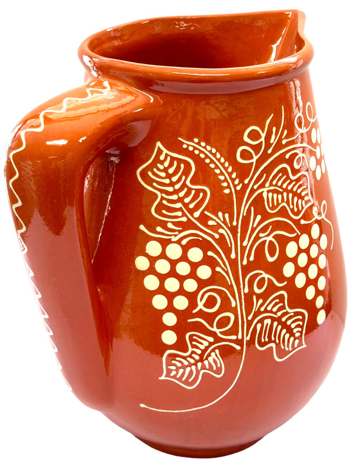 Edgar Picas Caneca Sangria Regional 10L Portuguese Terracotta Sangria Jug 31cm x 17cm x 26.5cm