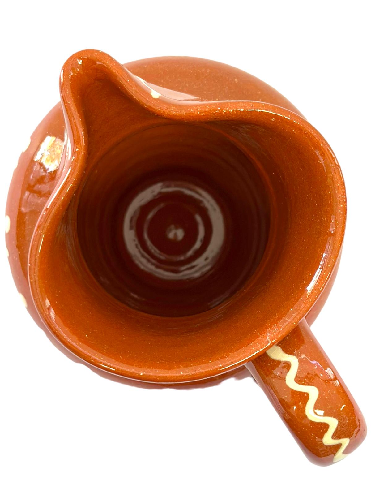 Edgar Picas Caneca Regional Barriga 1 Portuguese Terracotta Belly Jug Decorated 13.5cm x 9cm x 14cm
