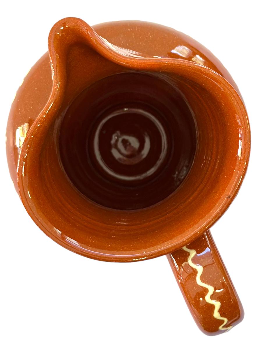 Edgar Picas Caneca Regional Barriga 2 Portuguese Terracotta Belly Jug Decorated 15.5cm x 10cm x 16cm