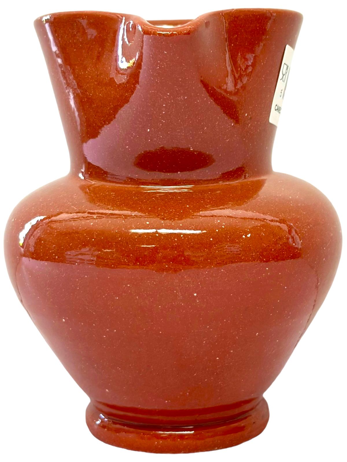 Edgar Picas Caneca Lisa Barriga 1 Portuguese Terracotta Belly Jug 13cm x 9 cm x 13.5cm