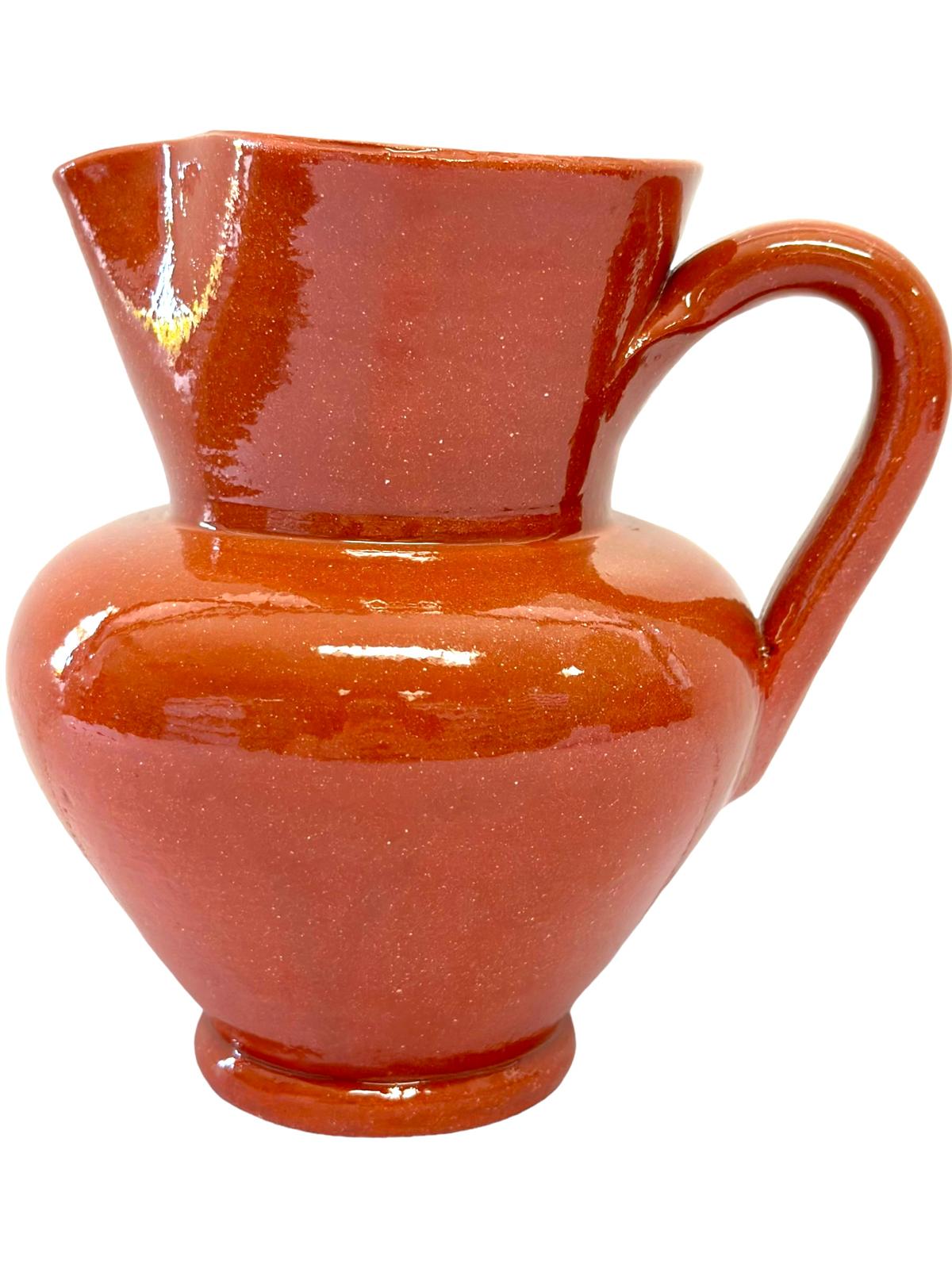 Edgar Picas Caneca Lisa Barriga 2 Portuguese Terracotta Belly Jug 15cm x 10cm x 16cm