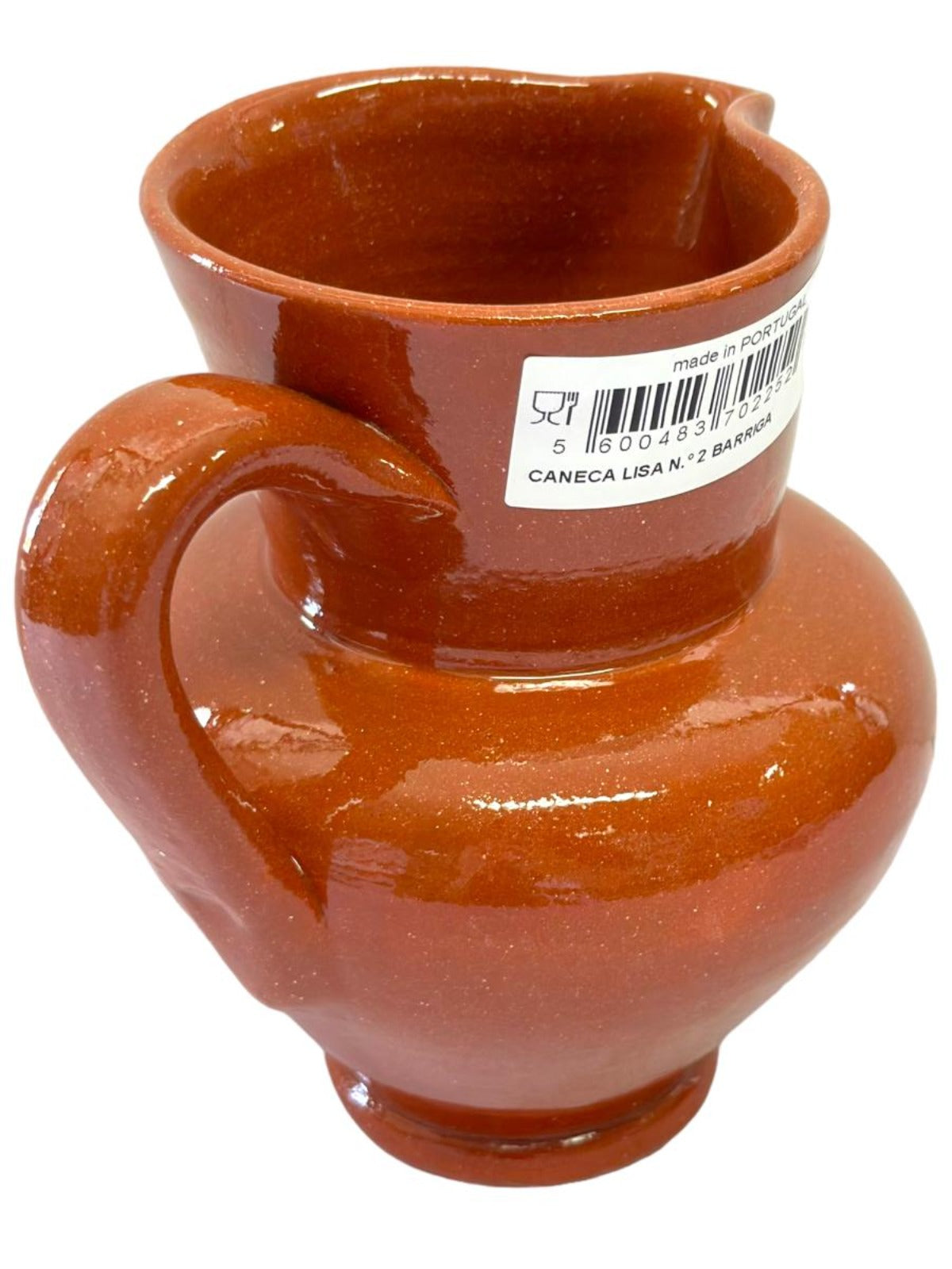 Edgar Picas Caneca Lisa Barriga 2 Portuguese Terracotta Belly Jug 15cm x 10cm x 16cm