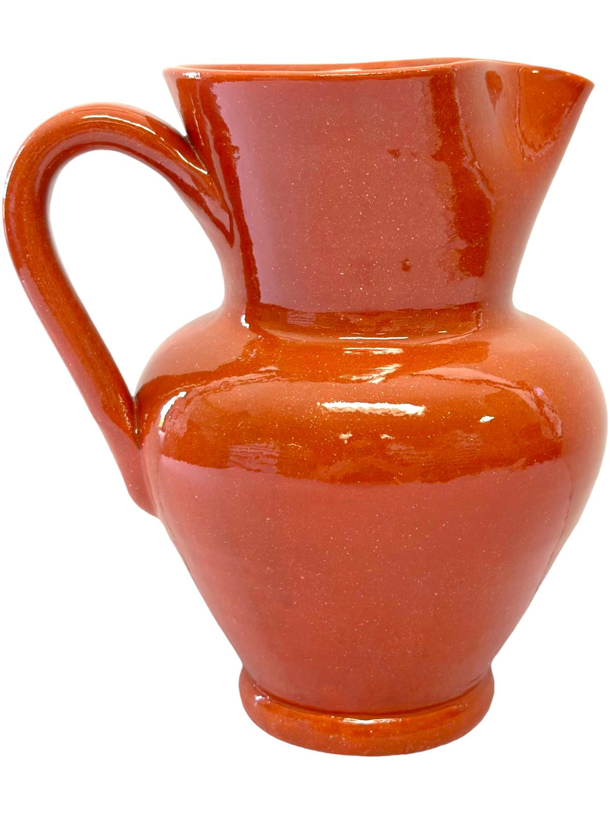 Edgar Picas Caneca Lisa Barriga 3 Portuguese Terracotta Belly Jug 16cm x 11.5cm x 19cm