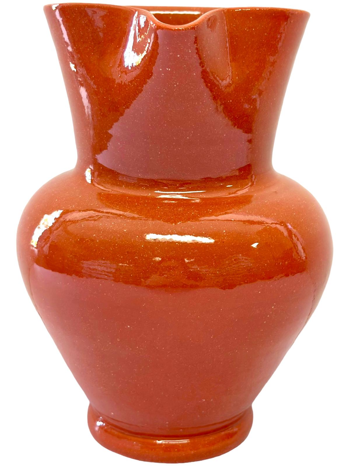 Edgar Picas Caneca Lisa Barriga 3 Portuguese Terracotta Belly Jug 16cm x 11.5cm x 19cm