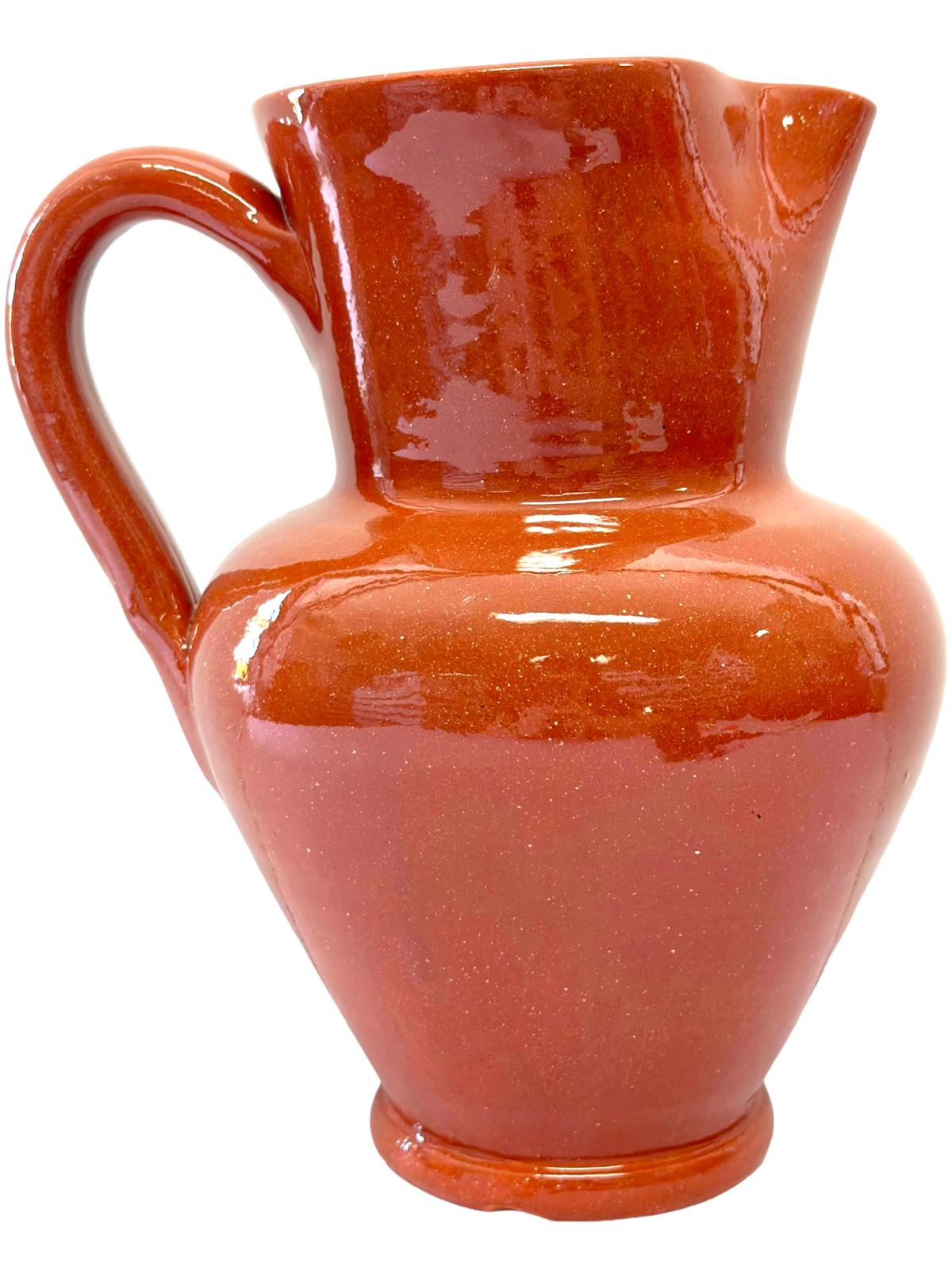 Edgar Picas Caneca Lisa Barriga 4 Portuguese Terracotta Belly Jug 17cm x 12cm 22cm