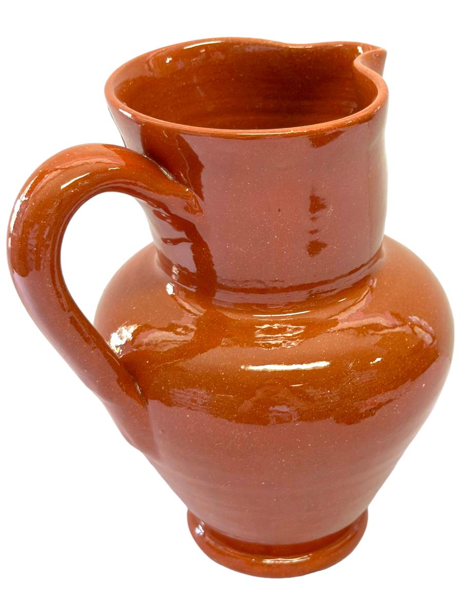Edgar Picas Caneca Lisa Barriga 4 Portuguese Terracotta Belly Jug 17cm x 12cm 22cm