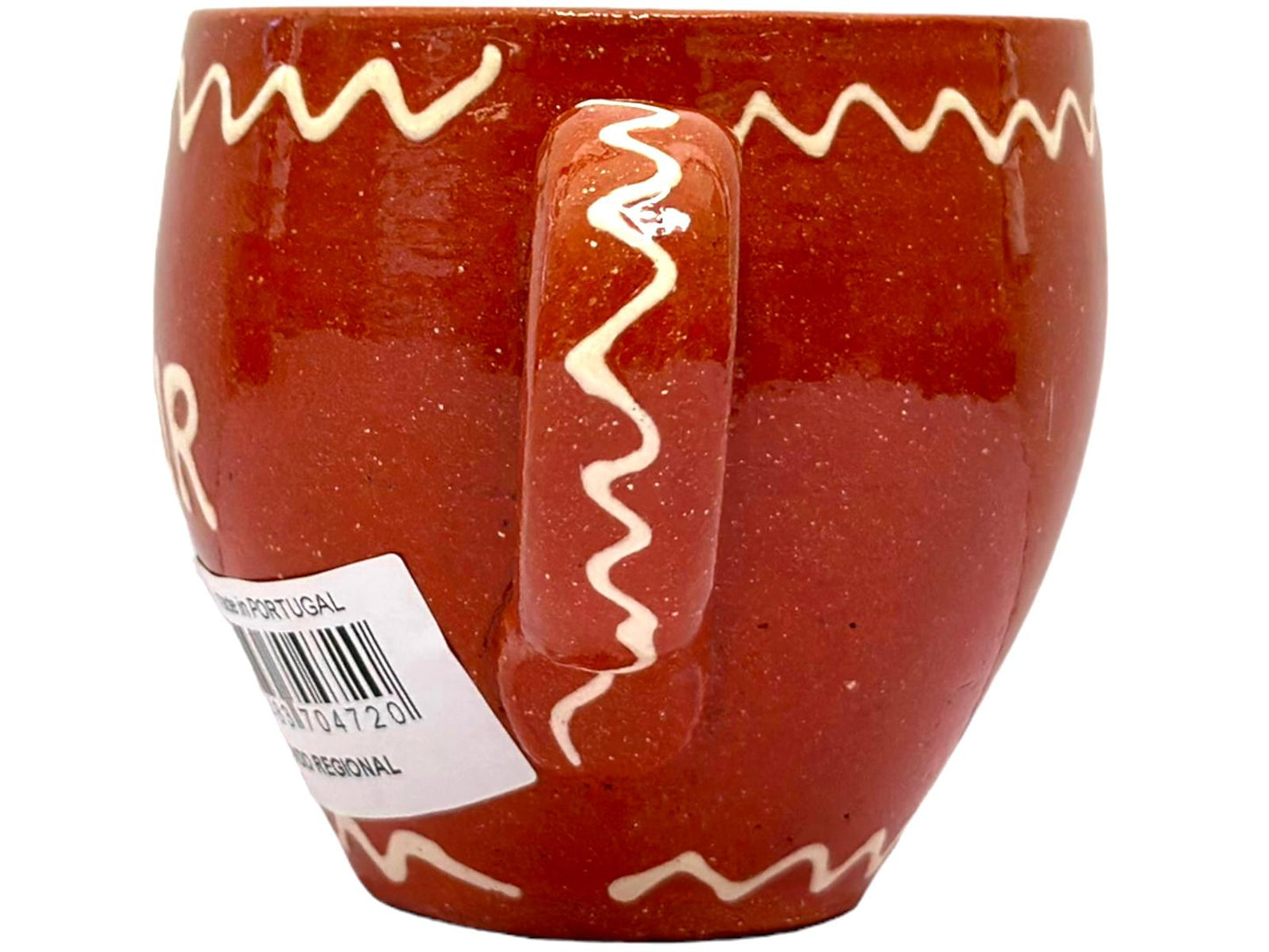 Edgar Picas Copo Redondo Regional O Vinho Faz Cair Portuguese Terracotta Oval Mug 8.5cm x 9cm