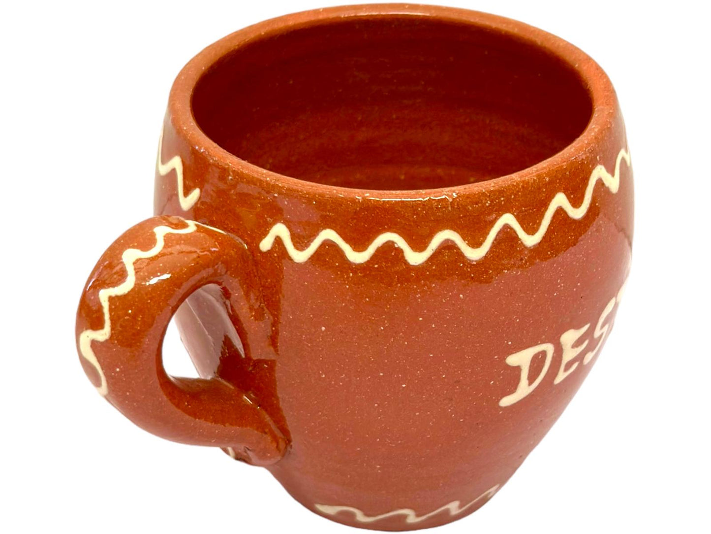 Edgar Picas Copo Redondo Regional Deste Vinho Gosto Portuguese Terracotta Oval Mug 8.5cm x 9cm