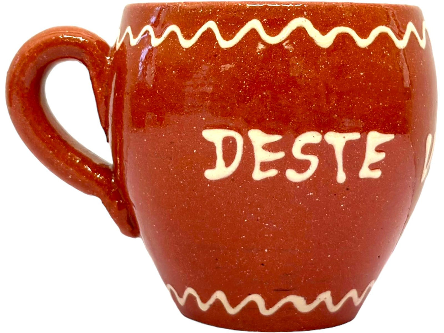 Edgar Picas Copo Redondo Regional Deste Vinho Gosto Portuguese Terracotta Oval Mug 8.5cm x 9cm