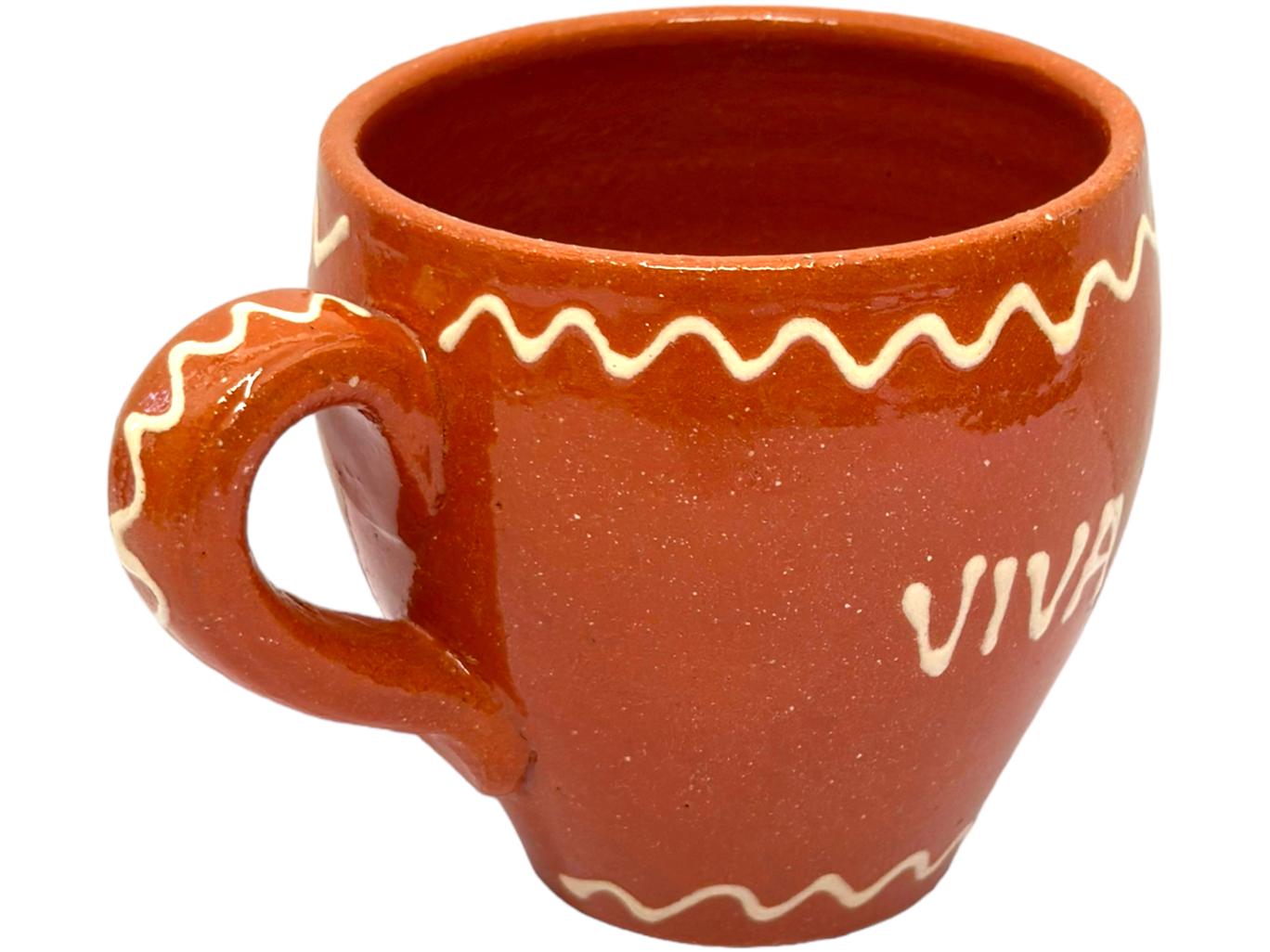 Edgar Picas Copo Redondo Regional Viva O Meu Vinho Terracotta Oval Mug 8.5cm x 9cm