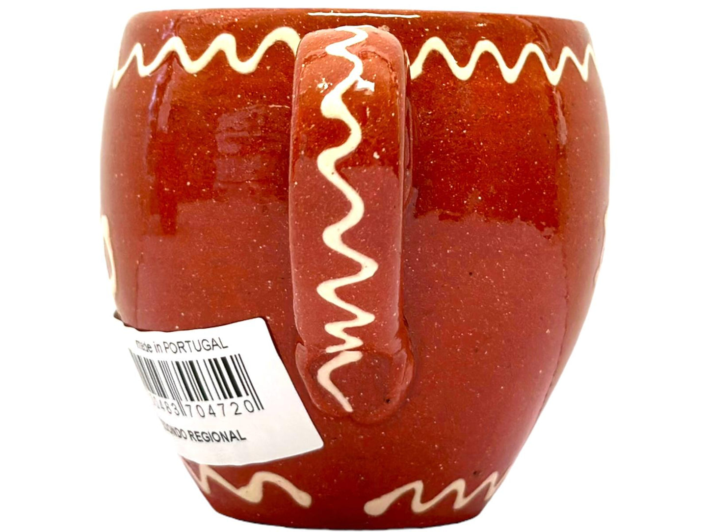 Edgar Picas Copo Redondo Regional Bebe Vinho Tinto Portuguese Terracotta Oval Mug 8.5cm x 9cm