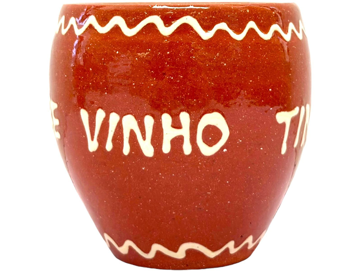 Edgar Picas Copo Redondo Regional Bebe Vinho Tinto Portuguese Terracotta Oval Mug 8.5cm x 9cm