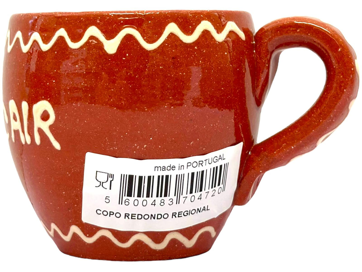 Edgar Picas Copo Redondo Regional Nao Bebe Ate Cair Terracotta Oval Mug 8.5cm x 9cm