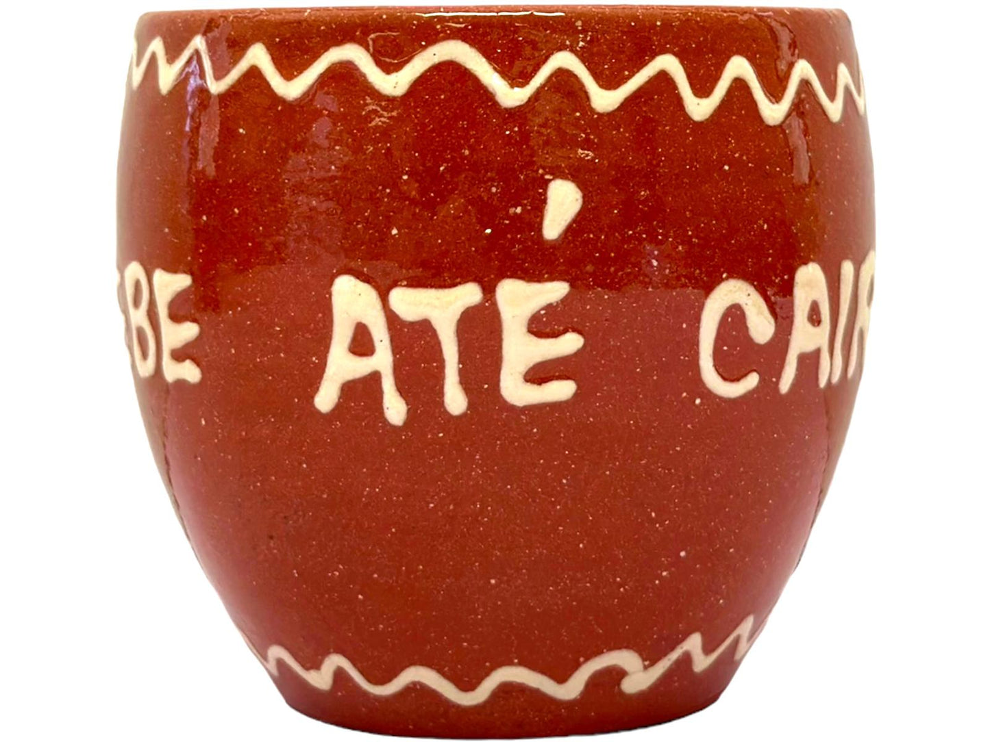 Edgar Picas Copo Redondo Regional Nao Bebe Ate Cair Terracotta Oval Mug 8.5cm x 9cm