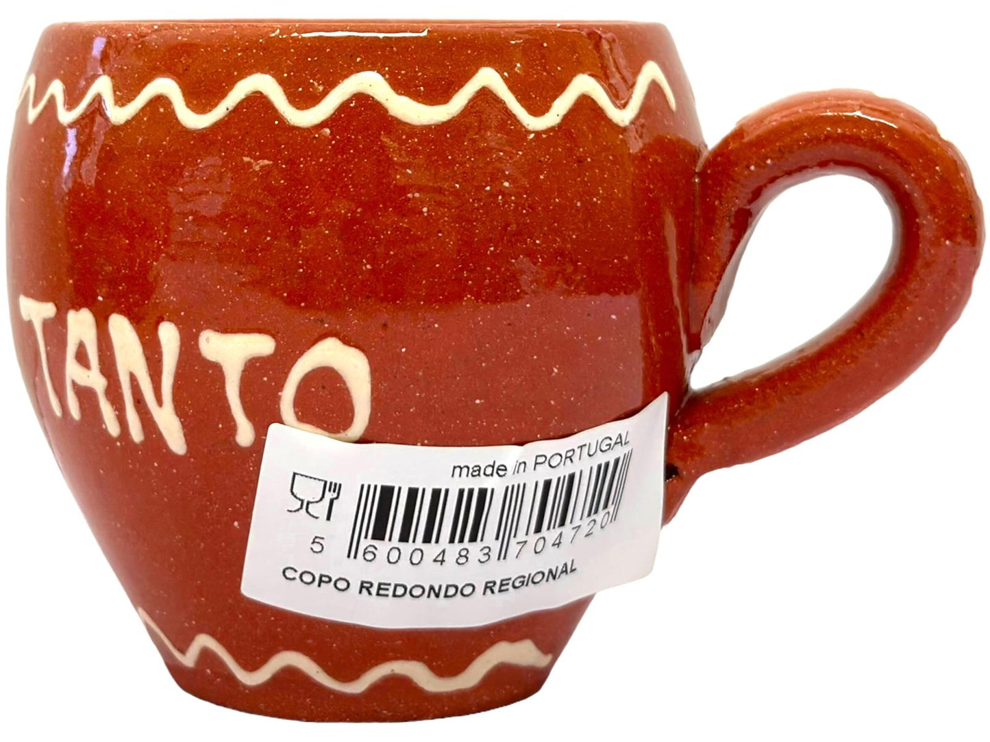 Edgar Picas Copo Redondo Regional Nao Bebas Tanto Terracotta Oval Mug 8.5cm x 9cm