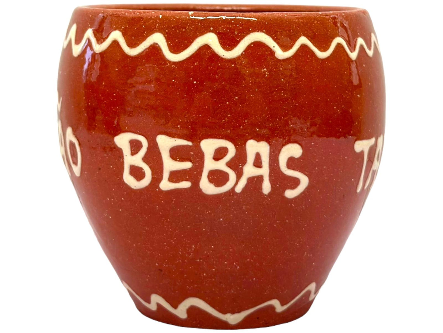 Edgar Picas Copo Redondo Regional Nao Bebas Tanto Terracotta Oval Mug 8.5cm x 9cm