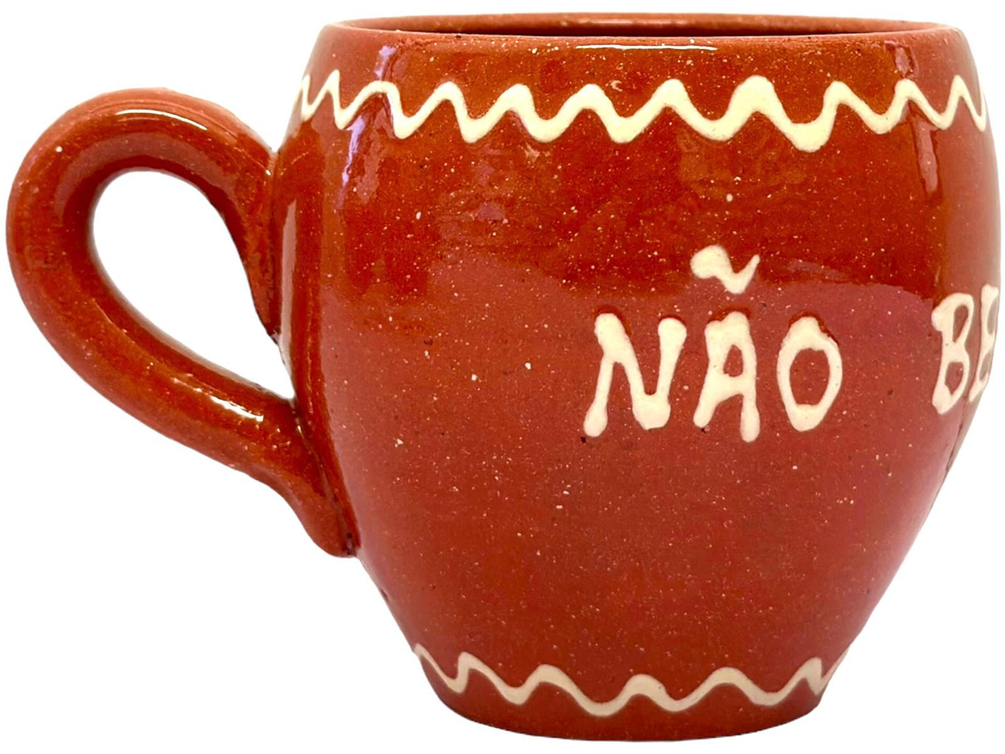 Edgar Picas Copo Redondo Regional Nao Bebas Tanto Terracotta Oval Mug 8.5cm x 9cm