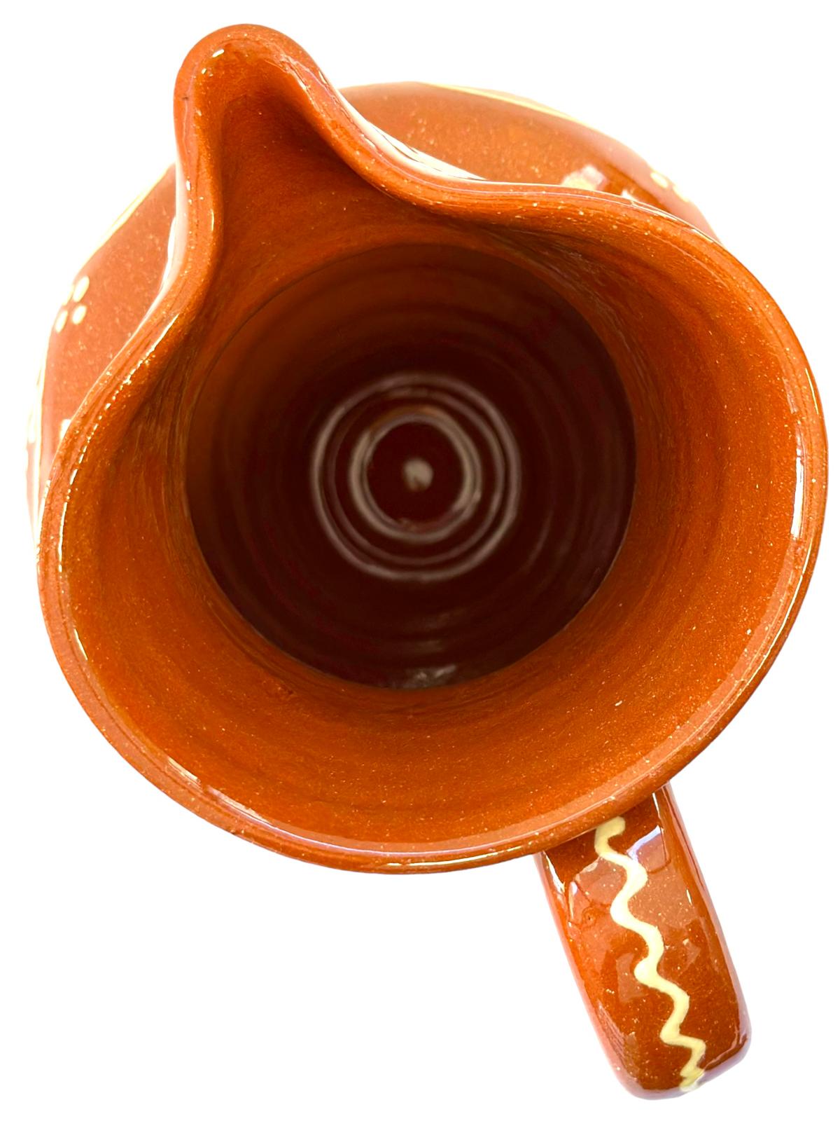 Edgar Picas Caneca Regional Barriga 3 Portuguese Terracotta Belly Jug Decorated 16.5cm x 11cm x 19cm