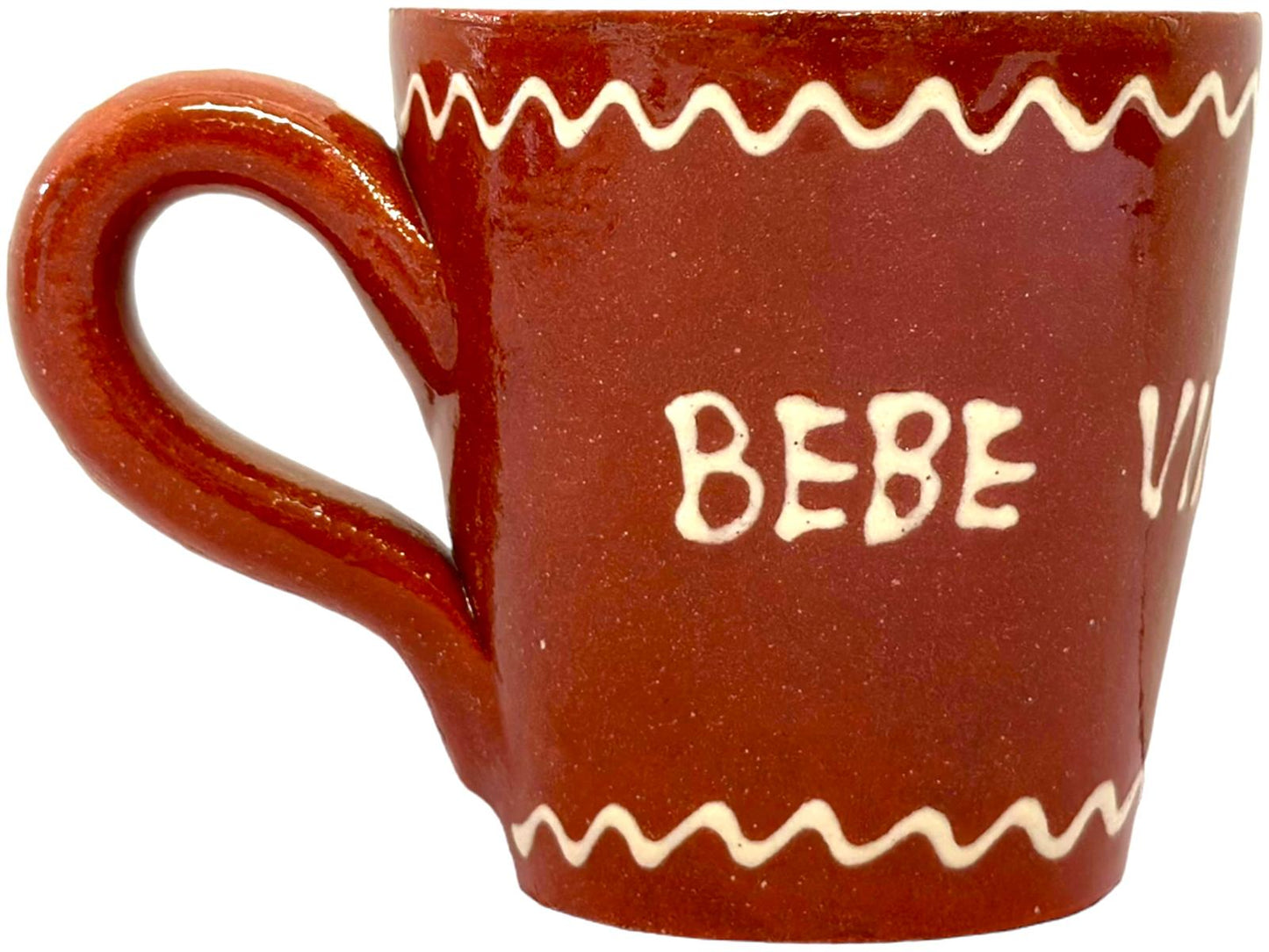 Edgar Picas Copo Direito Bebe Vinho Branco Portuguese Terracotta Mug 8.5cm x 9cm