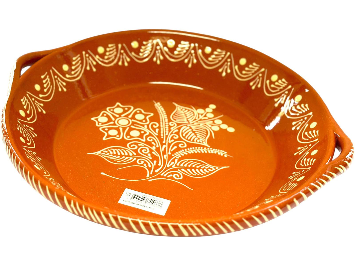 Edgar Picas Frigideira Regional 6 Portuguese Terracotta Frying Pan - 44cm x 40cm x 7cm