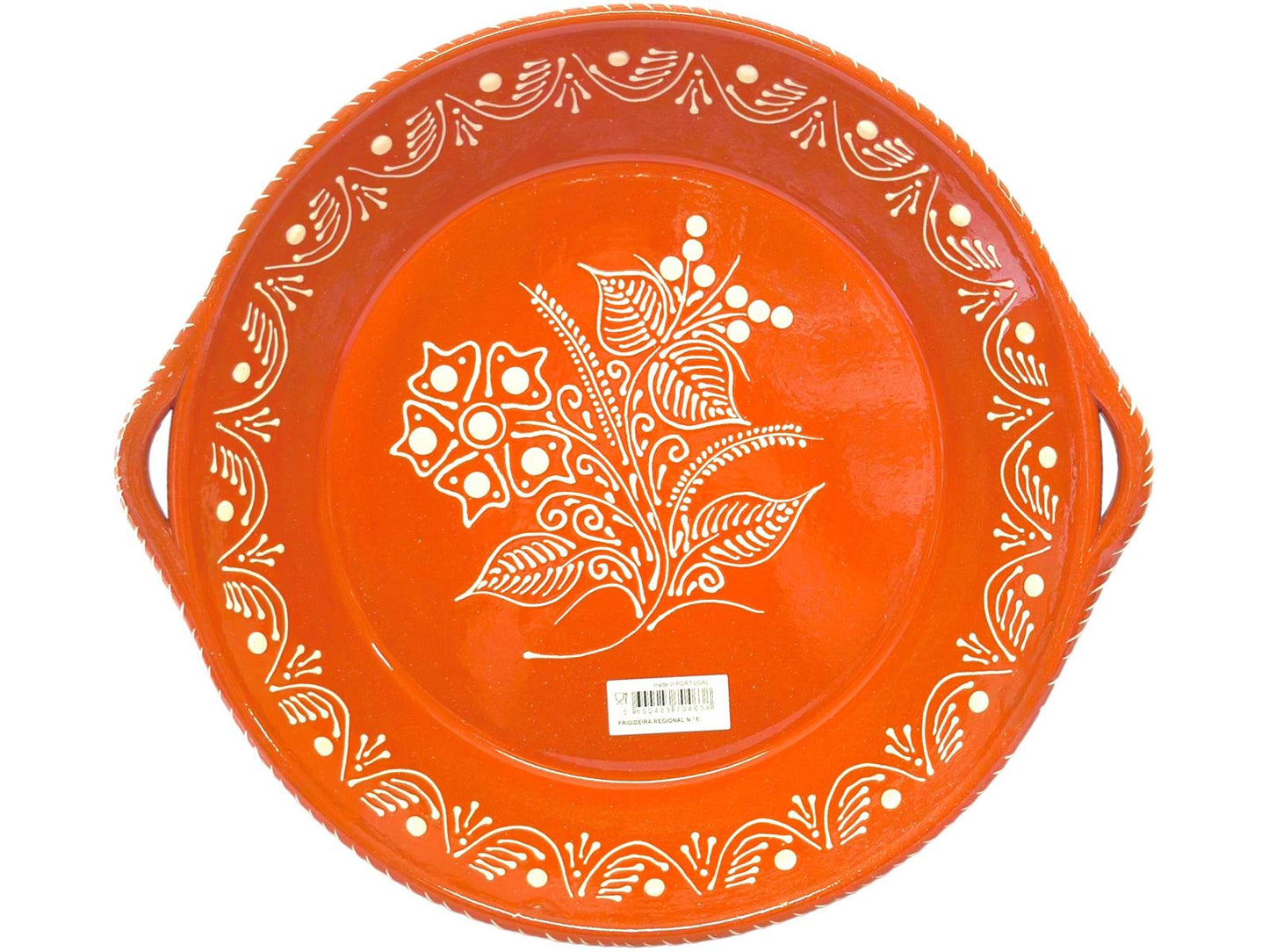 Edgar Picas Frigideira Regional 6 Portuguese Terracotta Frying Pan - 44cm x 40cm x 7cm