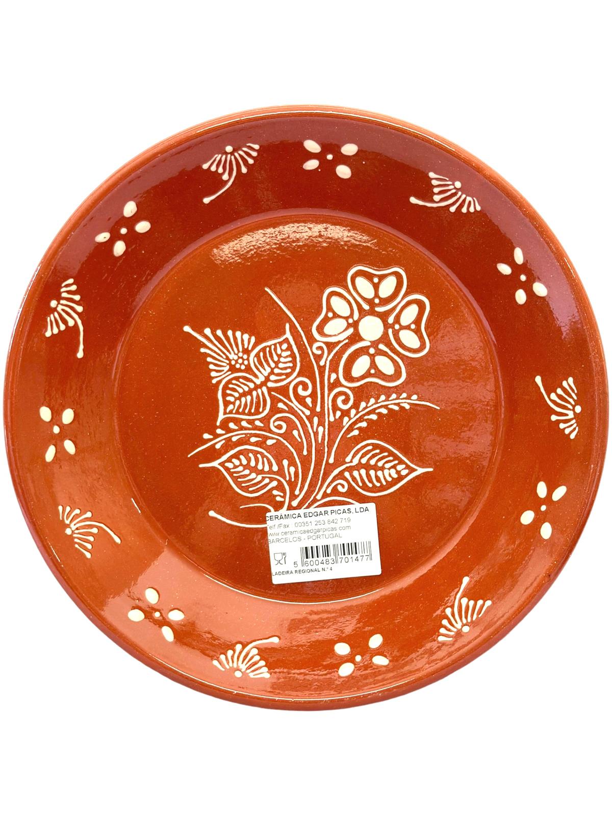 Edgar Picas Ladeira Regional 4 Portuguese Terracotta Pot 31cm x 5cm