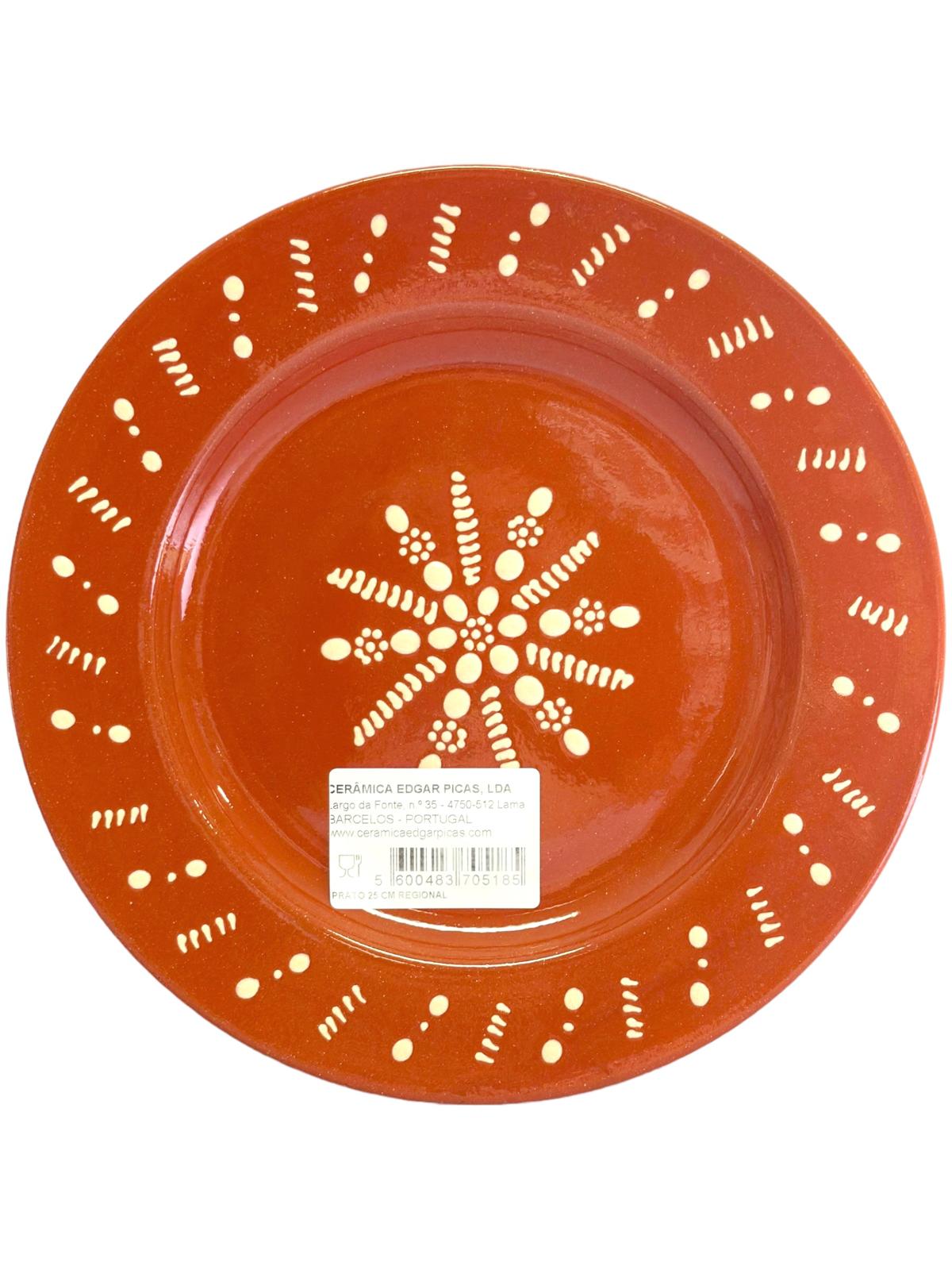 Edgar Picas Prato Portuguese Terracotta Plate 25cm