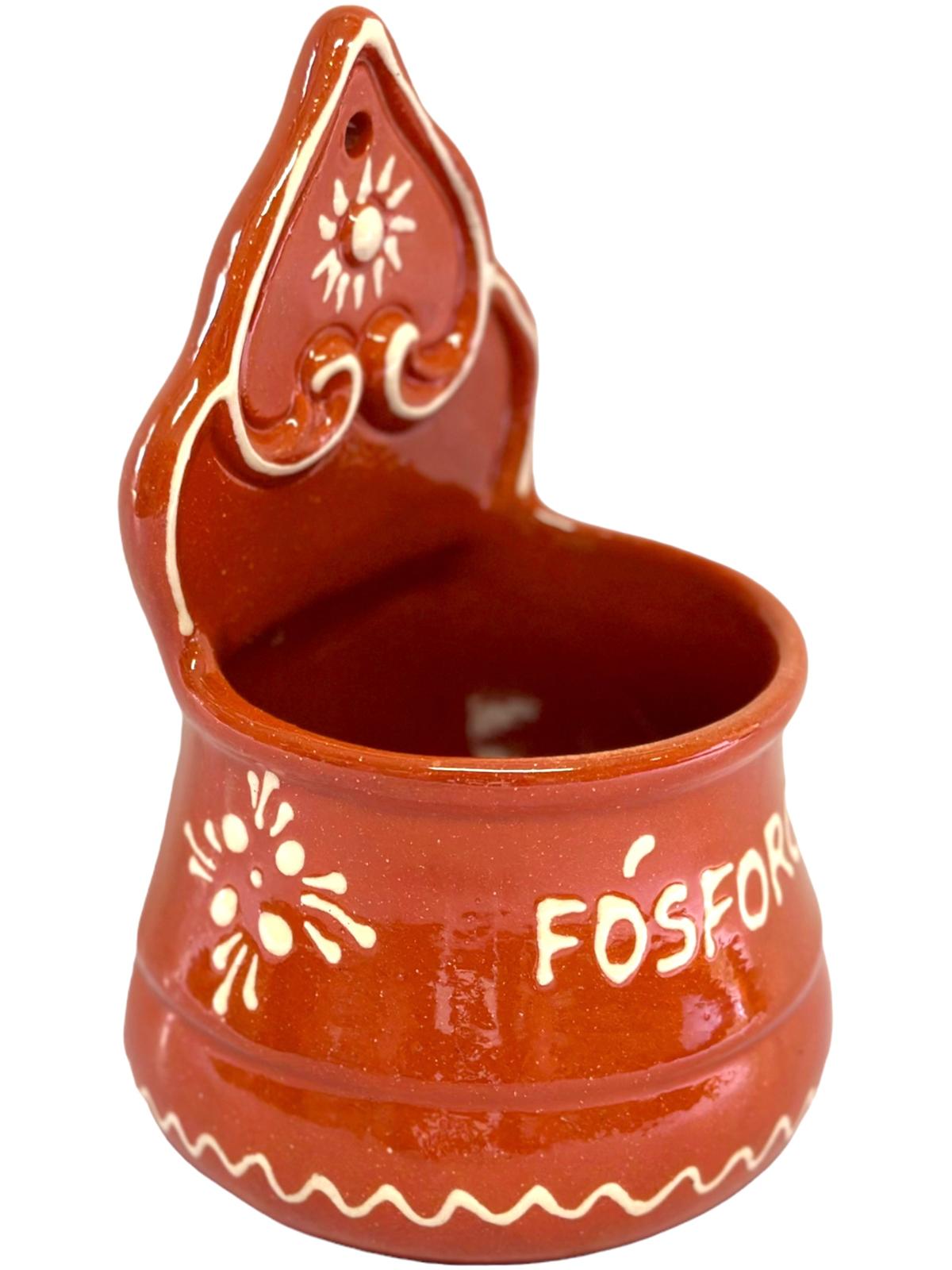 Edgar Picas Fosforeiro Regional Portuguese Terracotta Matches Dish 16cm x 9cm