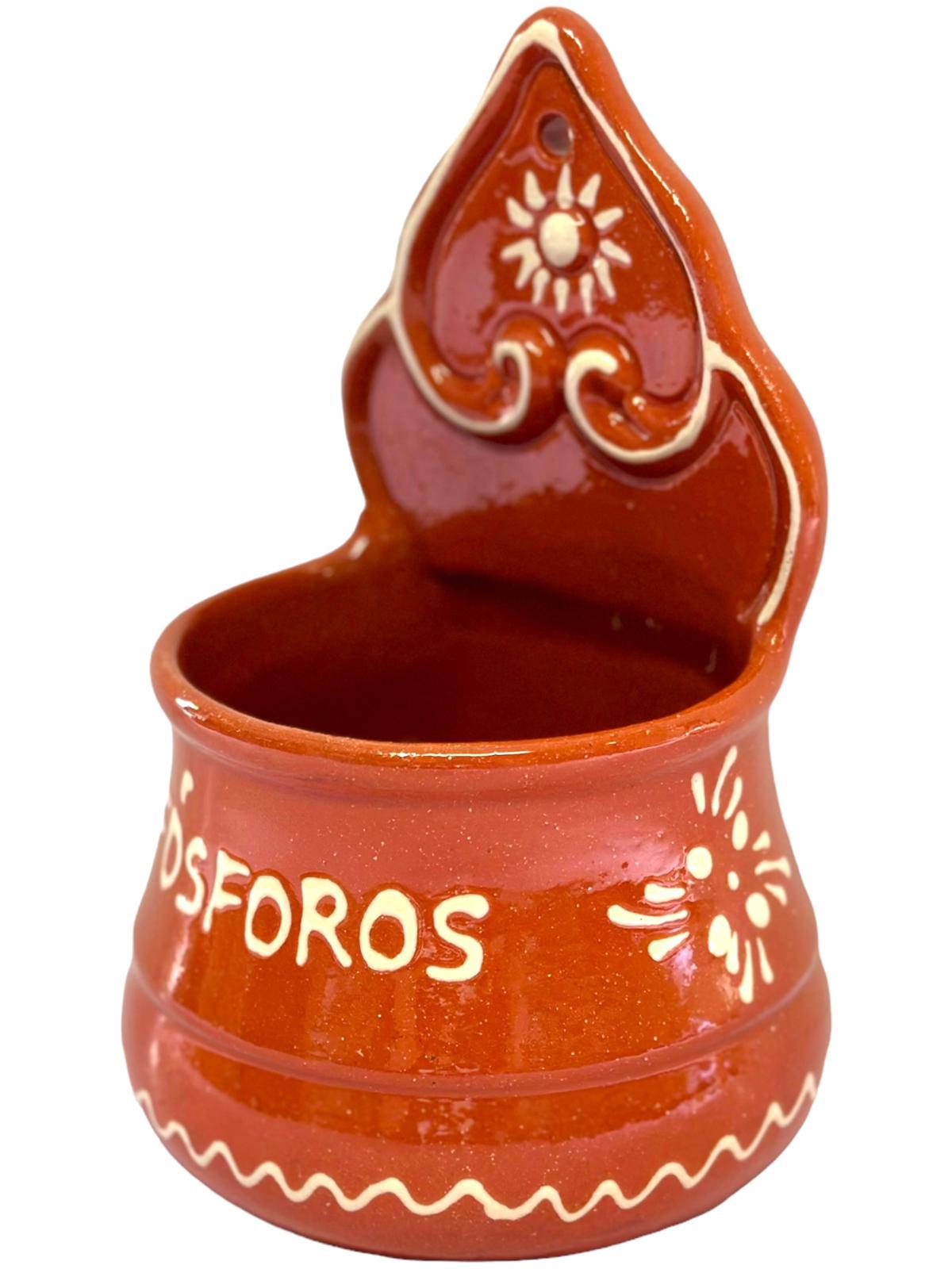 Edgar Picas Fosforeiro Regional Portuguese Terracotta Matches Dish 16cm x 9cm