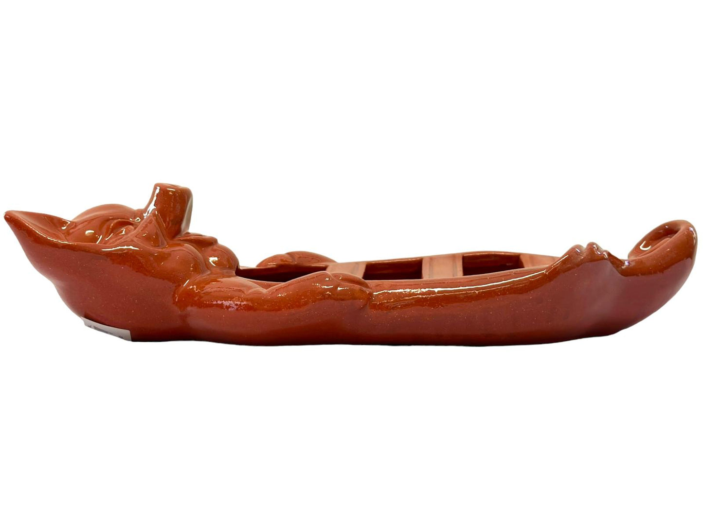 Edgar Picas Porco Assador Liso Deitado Portuguese Terracotta Smooth Pig 32cm x 11cm x 3cm
