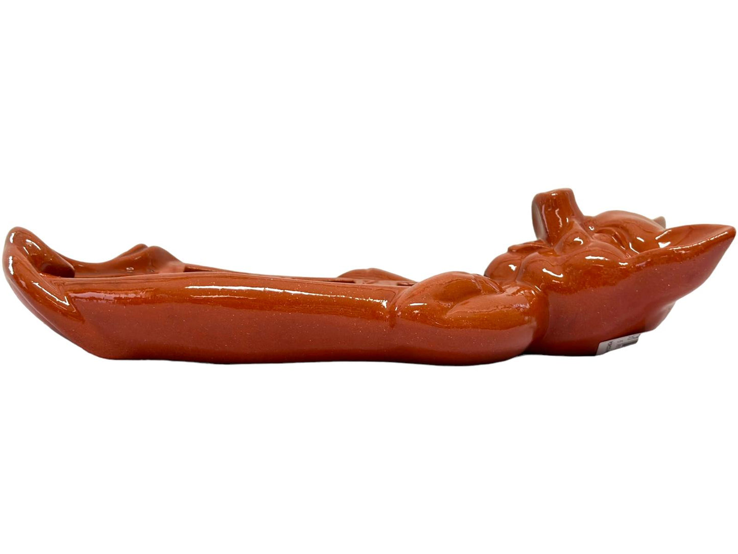 Edgar Picas Porco Assador Liso Deitado Portuguese Terracotta Smooth Pig 32cm x 11cm x 3cm