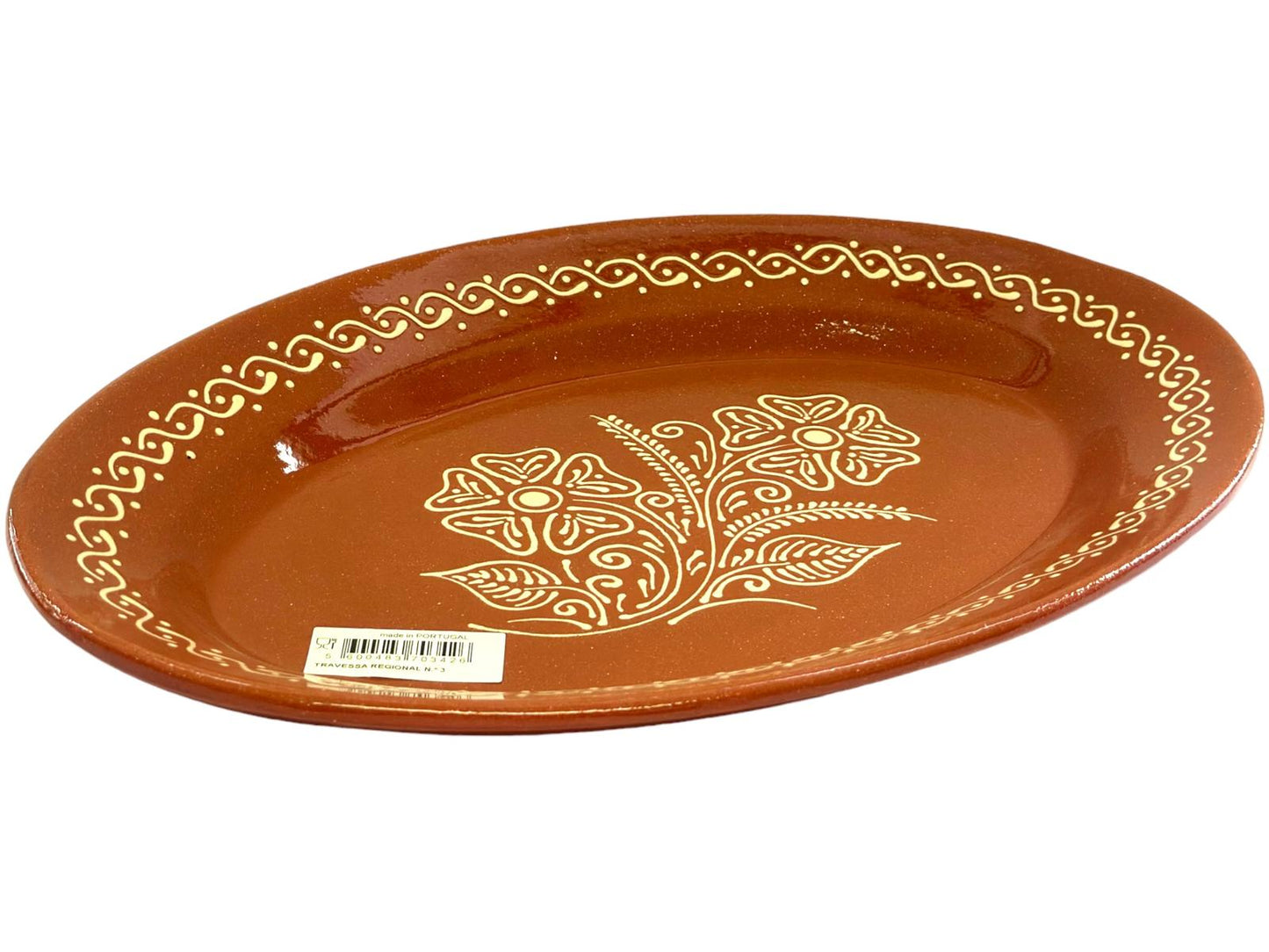 Edgar Picas Travessa Regional 3 Portuguese Terracotta Tray 41cm x 29cm
