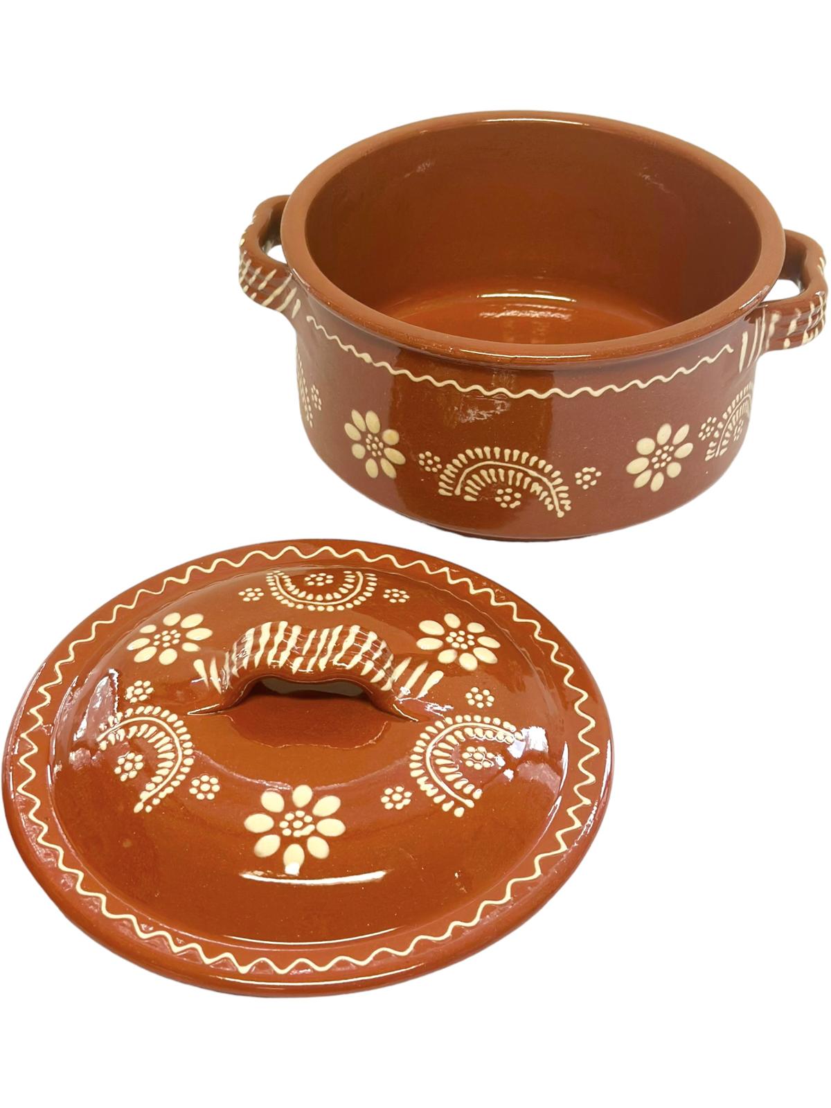 Edgar Picas Tacho Regional 3 Portuguese Terracotta Pot H 11cm W+L23cm